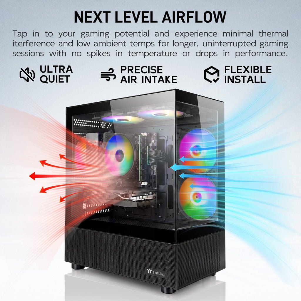 AIGAMEPC Gaming PC Desktop Computer, AMD R7 4700 LE,RTX 3050 6G,16GB DDR4,512GB M.2 SSD, BX3 550W 80PLUS Bronze PSU, RGB Fan x5, WiFi Ready & Windows 11 Home, Black